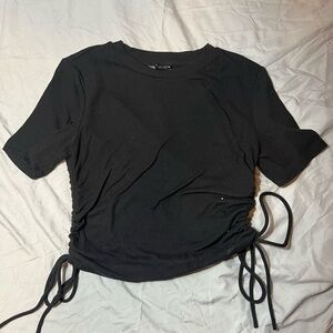 Cropped Tee with ties